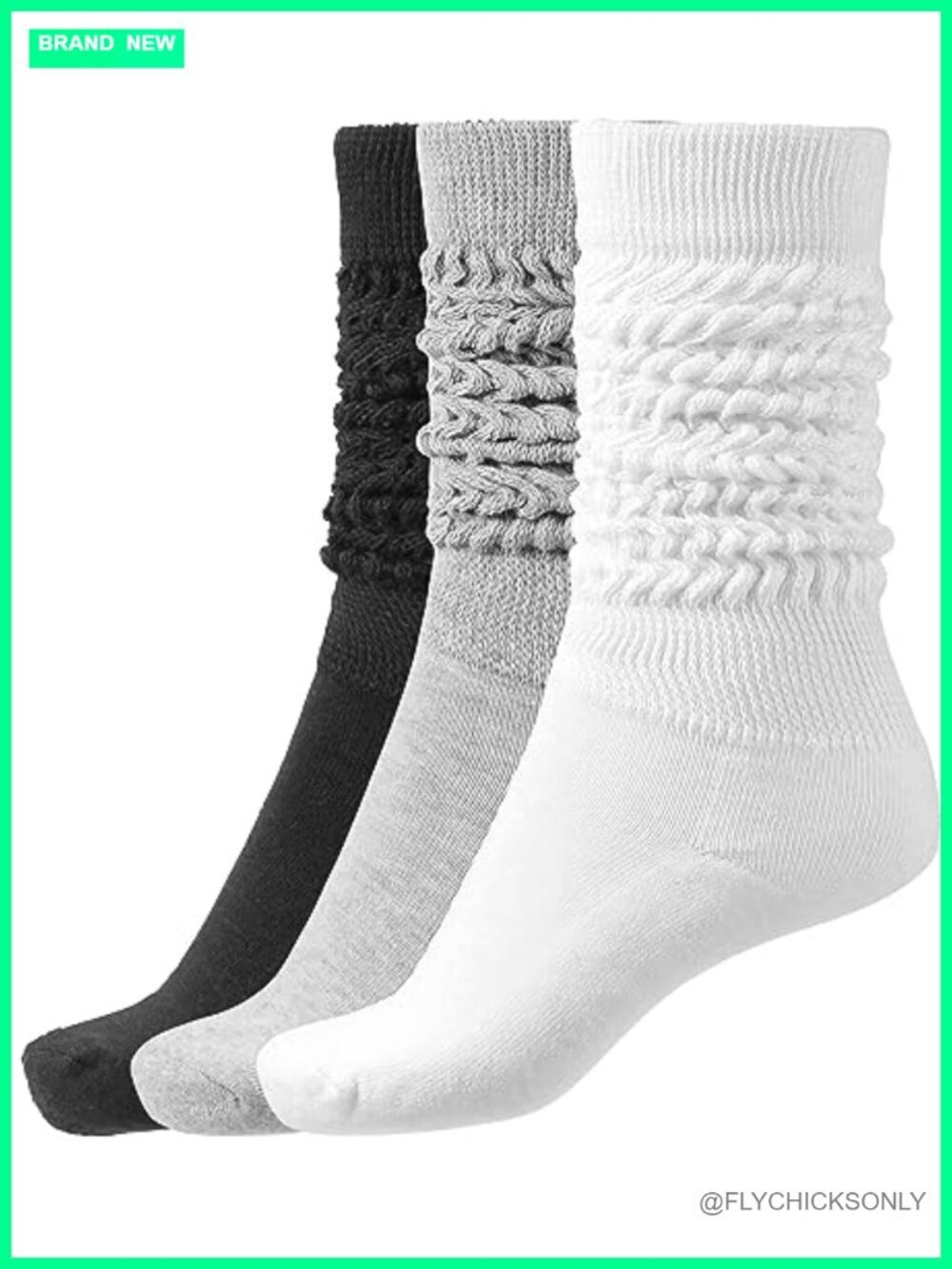 Scrunch Socks Thigh High Slouch Socks Soft Stretchy Yoga Socks Women Size 5-11